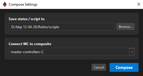 Compose settings