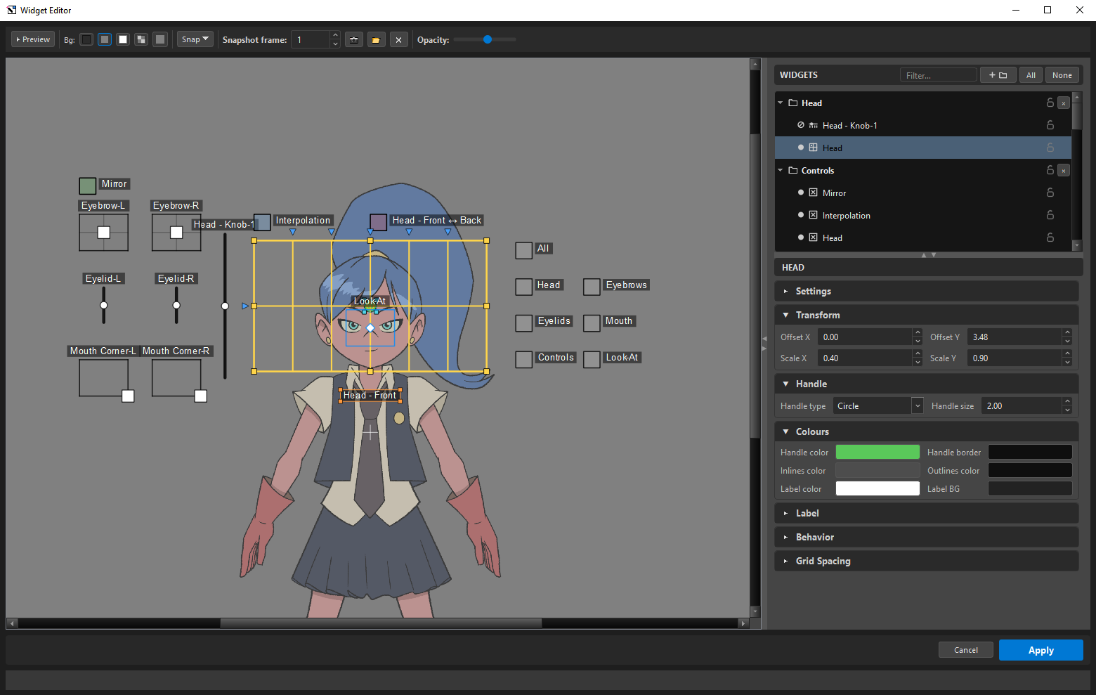 Widget Editor
