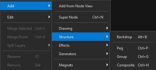 Add → Structure